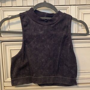 Aeropostale ribbed crop top with mock neck